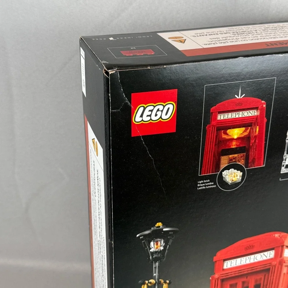 Lego Ideas #21347 Red London Telephone Box Retired Brand New Factory Sealed